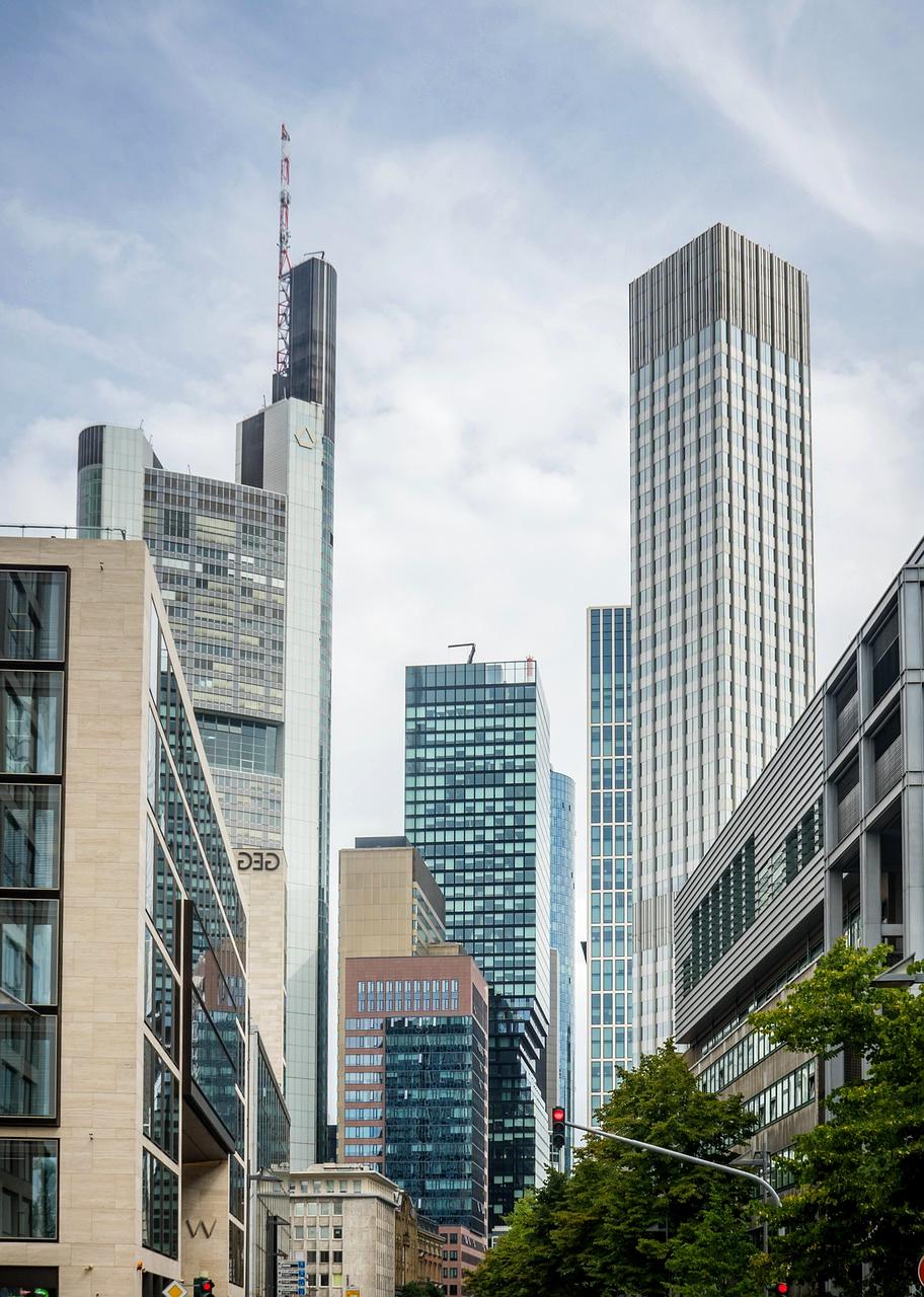 Modern apartment buildings for young professionals
